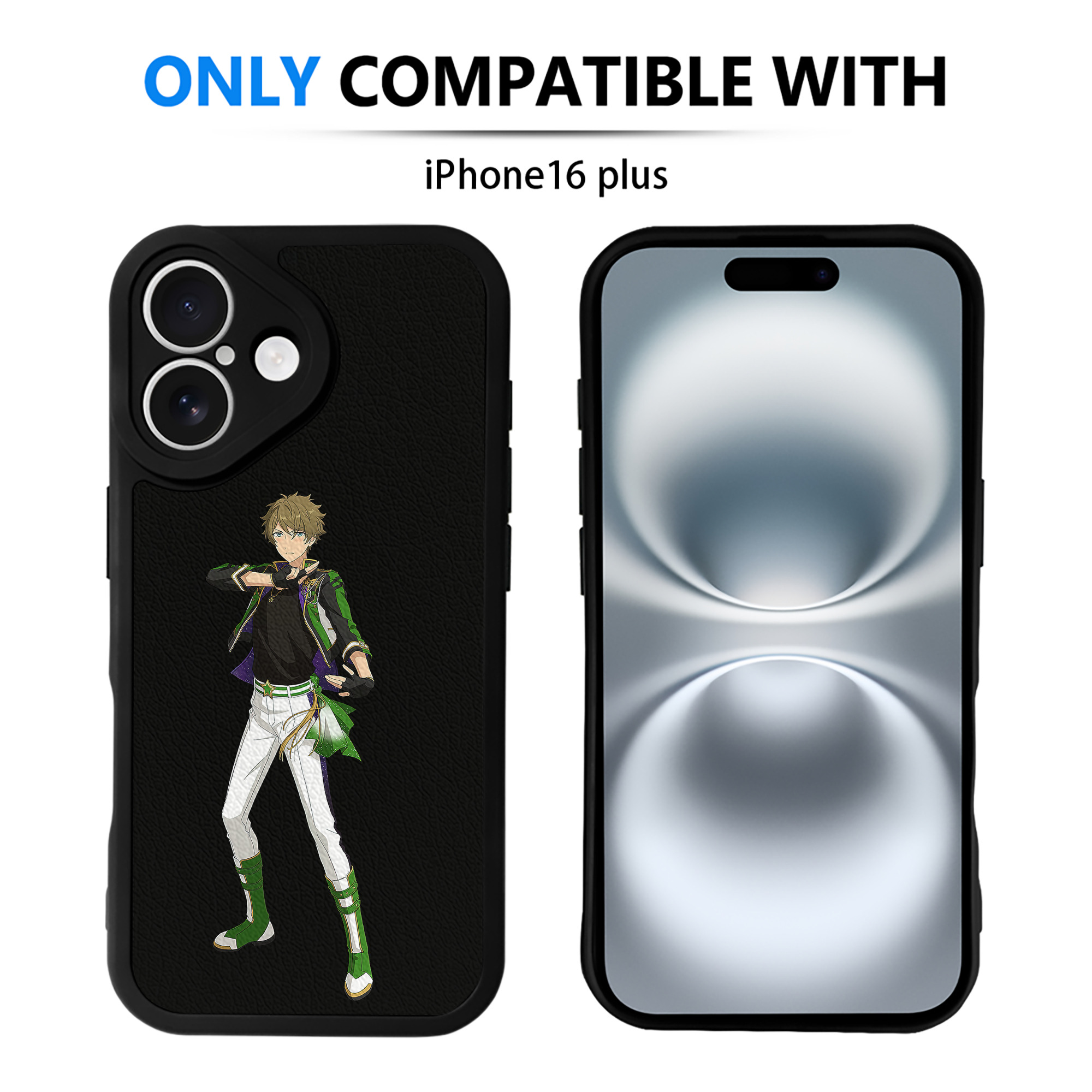 （画像用） あんさんぶるスターズ! Ensemble Stars 【iPhone 16シリーズ対応】シリコンスマホケース（レザー調） 材質：シリコン